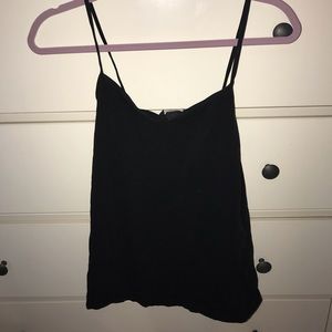 plain black cami